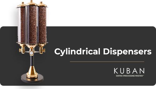 cylindrical dispensers Kuban® coffee roasters